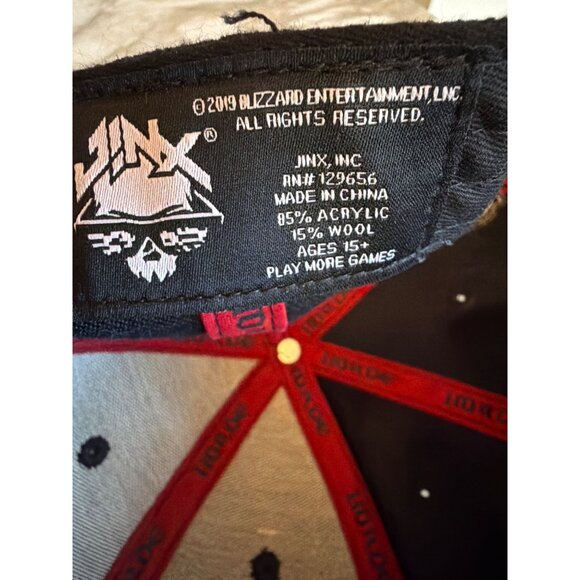 Blizzard Entertainment Black Snapback Hat With Horde Logo World of Warcraft - Picture 7 of 7